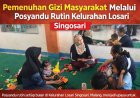 Pemenuhan Gizi Masyarakat Melalui Posyandu Rutin di Kelurahan Losari Singosari