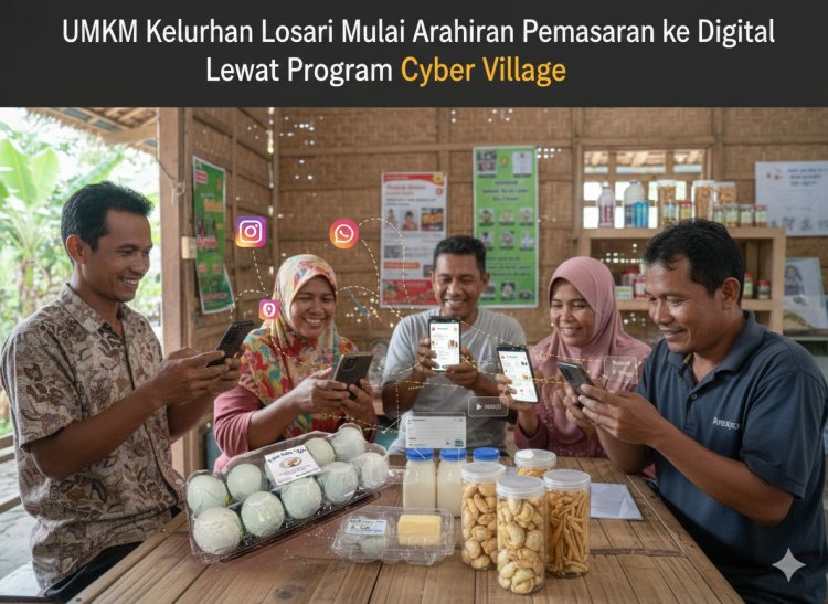 UMKM Kelurahan Losari Mulai Arahkan Pemasaran ke Digital Lewat Program Cyber Village
