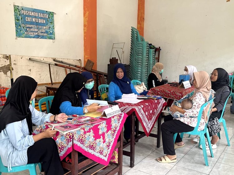 Antisipasi Campak Sejak Dini, Penyuluhan Kesehatan Digelar dalam Kegiatan Posyandu Balita Cut Nya’ Dien