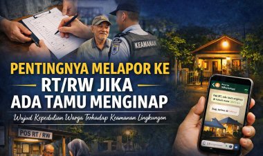 Pentingnya Melapor ke RT/RW Jika Ada Tamu Menginap, Wujud Kepedulian Warga Terhadap Keamanan Lingkungan