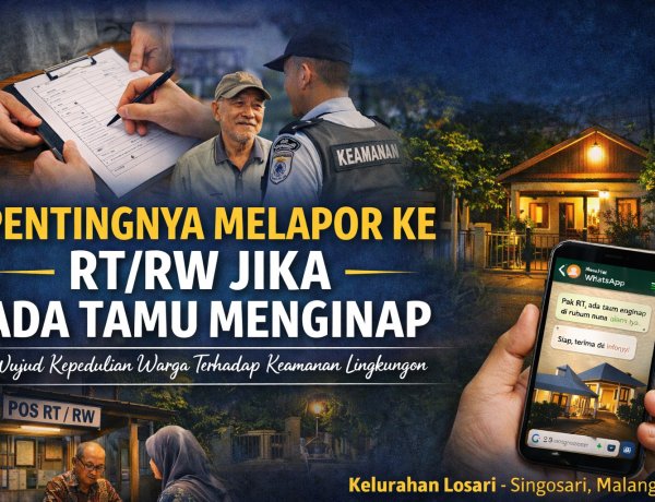 Pentingnya Melapor ke RT/RW Jika Ada Tamu Menginap, Wujud Kepedulian Warga Terhadap Keamanan Lingkungan