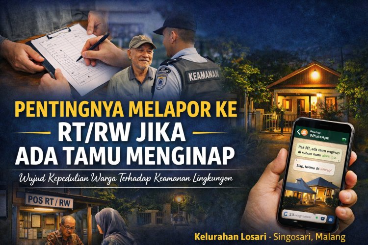 Pentingnya Melapor ke RT/RW Jika Ada Tamu Menginap, Wujud Kepedulian Warga Terhadap Keamanan Lingkungan